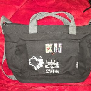 Black And Grey Canvas Crossbody